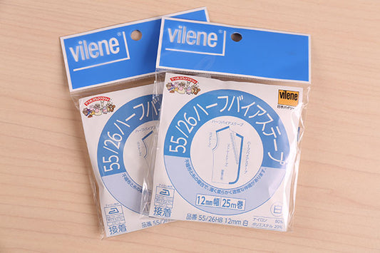 vilene(バイリーン) 55/26ハーフバイアステープ12mm[f955-26hb12mm]