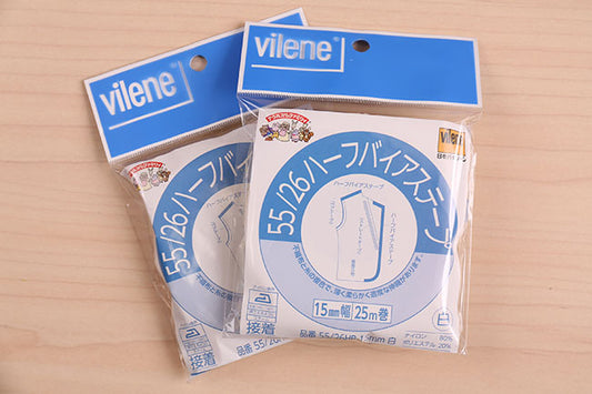 vilene(バイリーン) 55/26ハーフバイアステープ15mm[f955-26hb15mm]